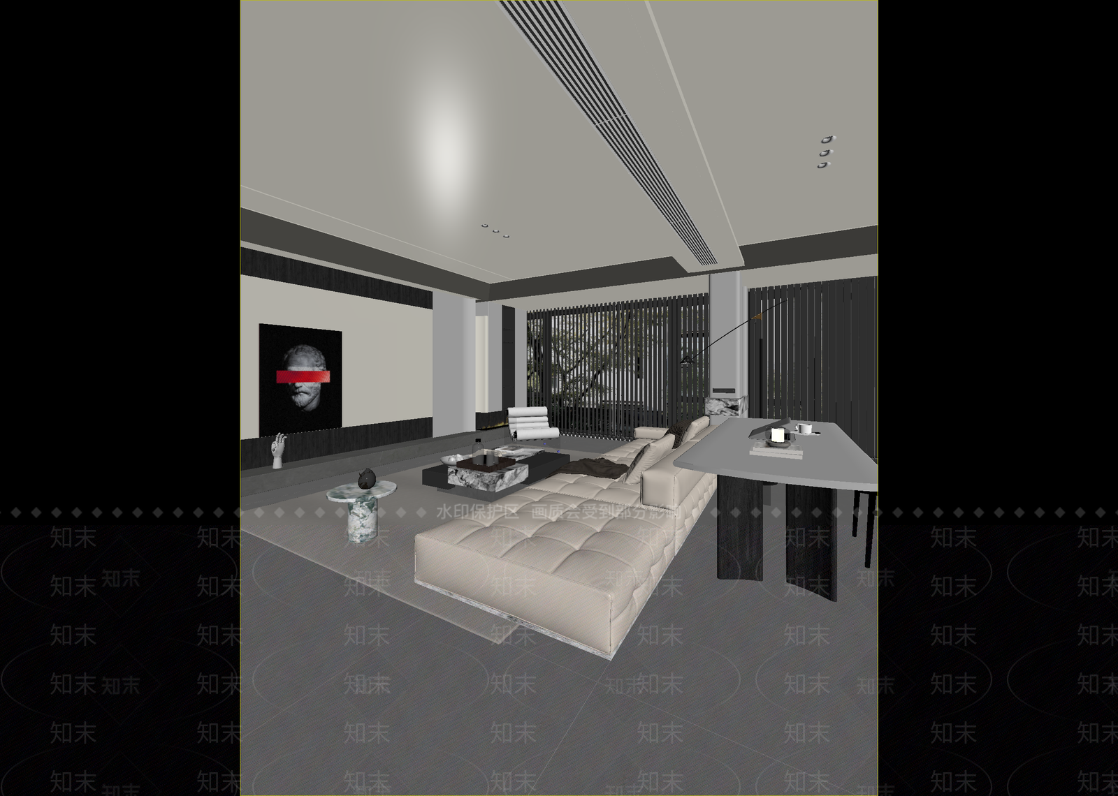 现代客餐厅3D模型下载【ID:1215167594】