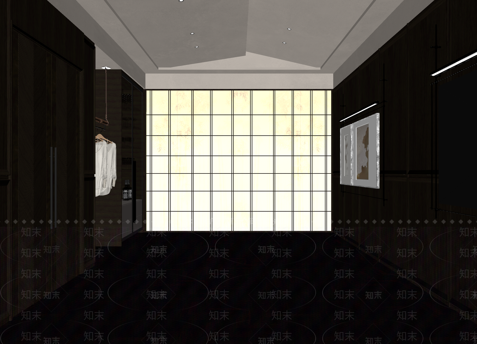 新中式茶室3D模型下载【ID:1215125793】