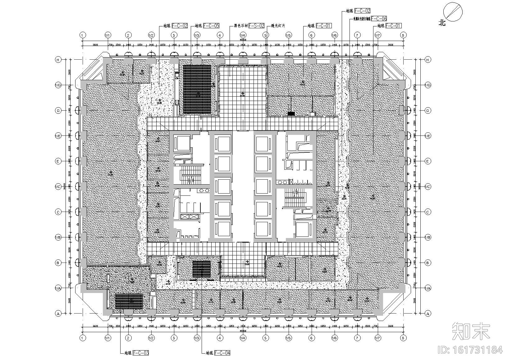 [广东]广州摩拉贸易有限公司办公室施工图cad施工图下载【ID:161731184】