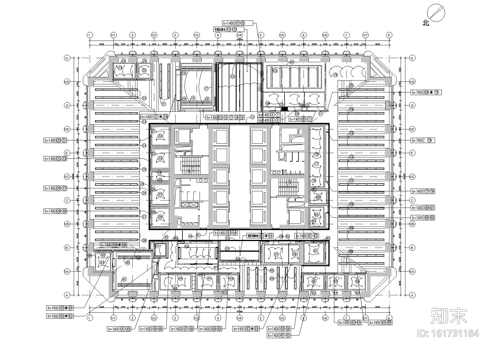 [广东]广州摩拉贸易有限公司办公室施工图cad施工图下载【ID:161731184】