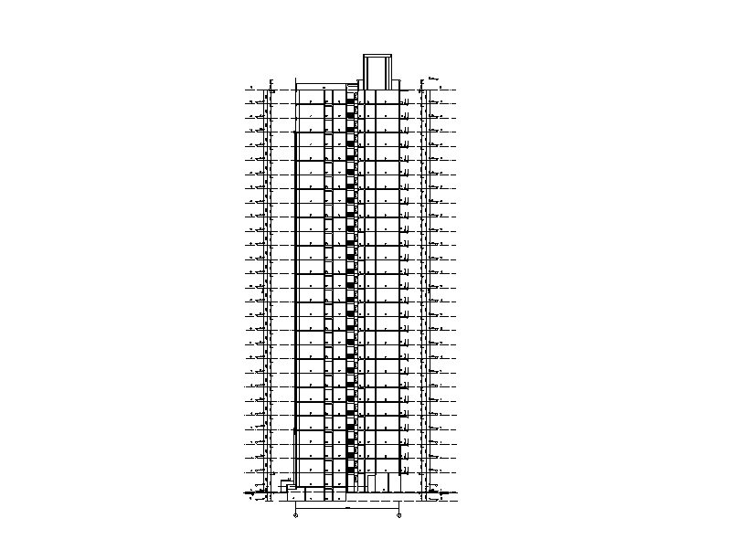 某高层住宅小区建筑施工图施工图下载【ID:165421166】