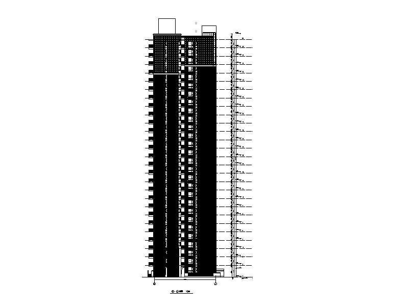 某高层住宅小区建筑施工图施工图下载【ID:165421166】