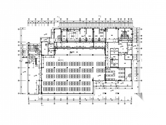 [芜湖]某学院三层食堂综合楼建筑施工图cad施工图下载【ID:165429115】