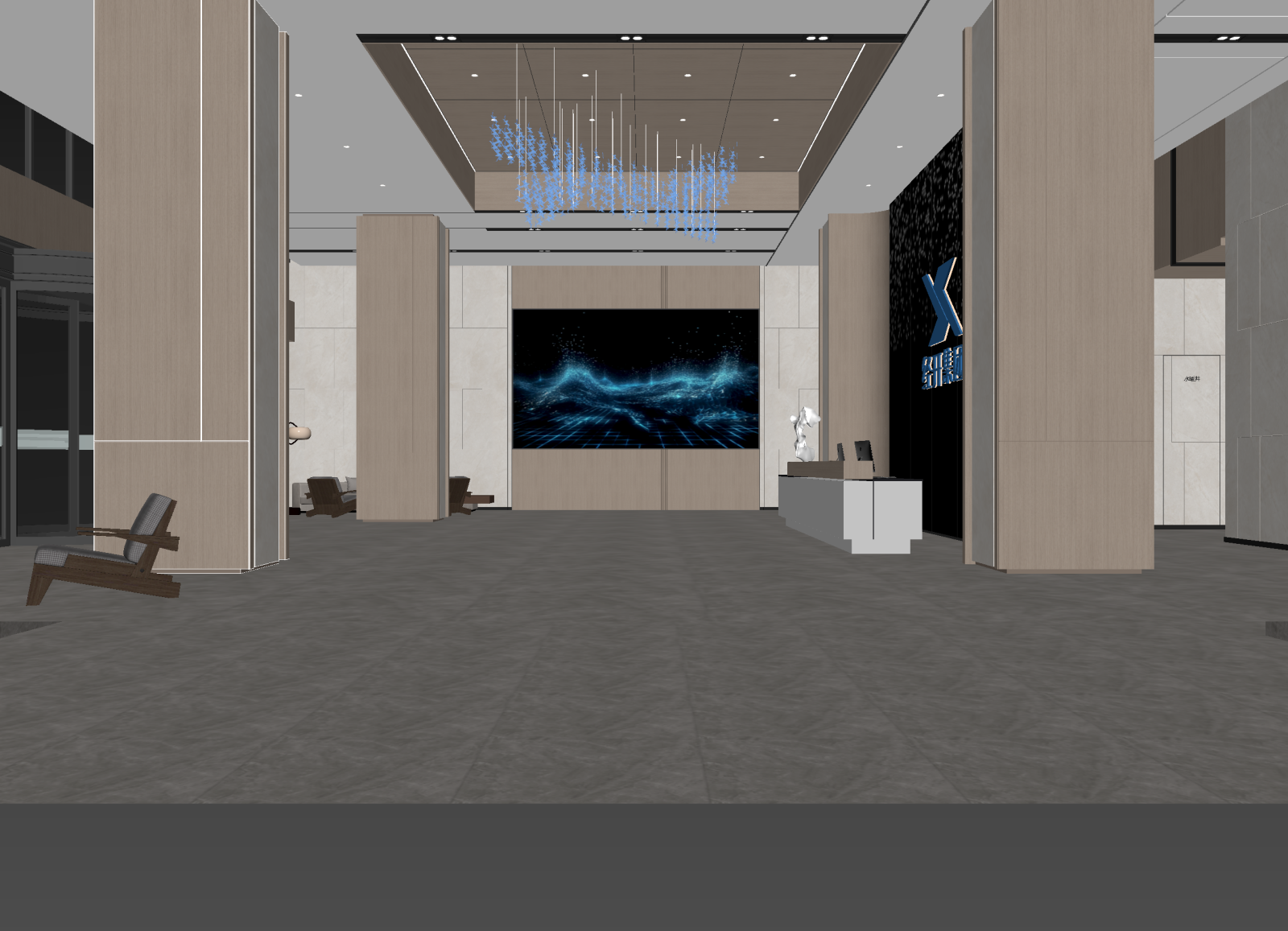 现代售楼处3D模型下载【ID:1215086263】