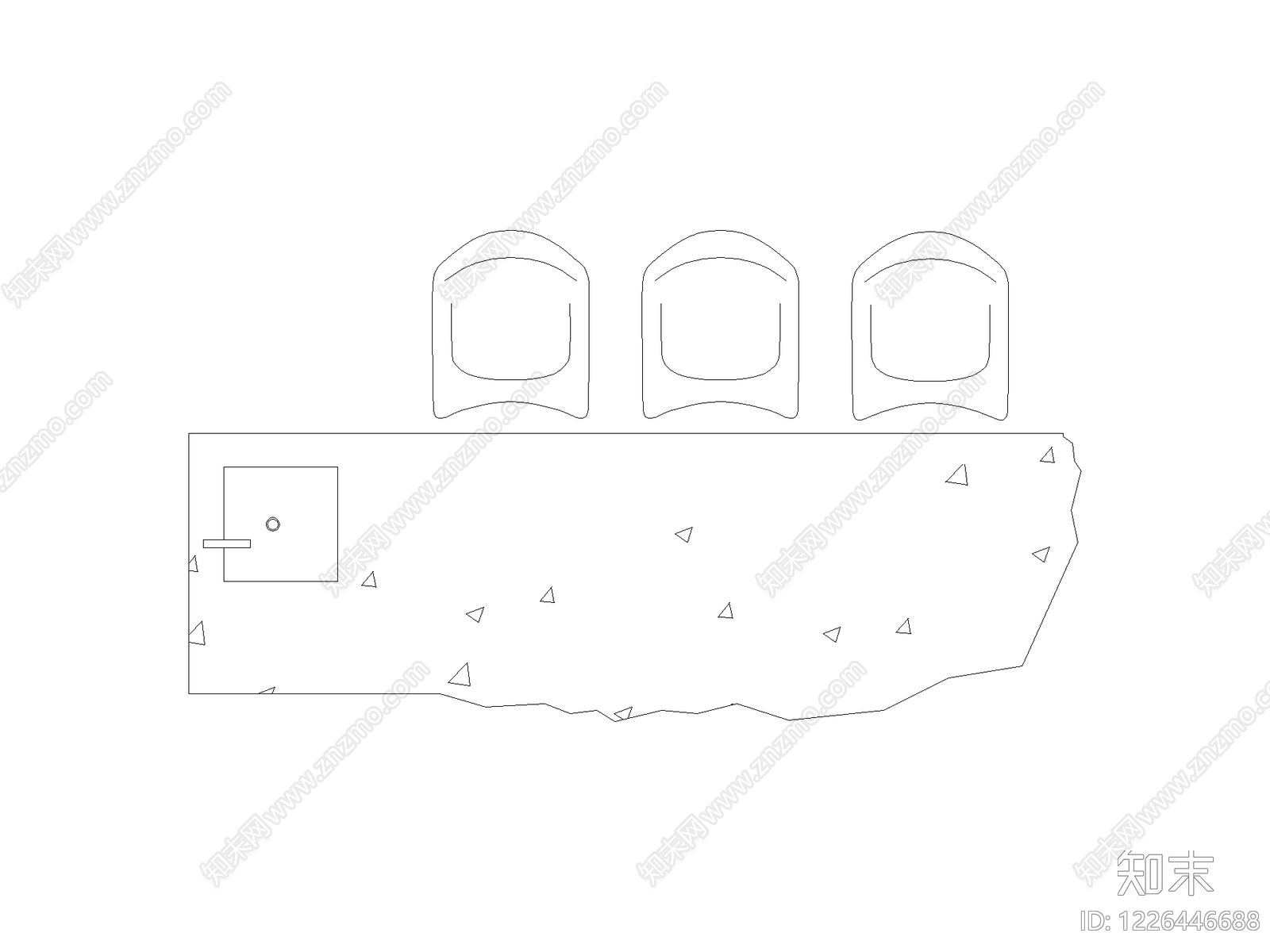 现代沙发CAD图纸