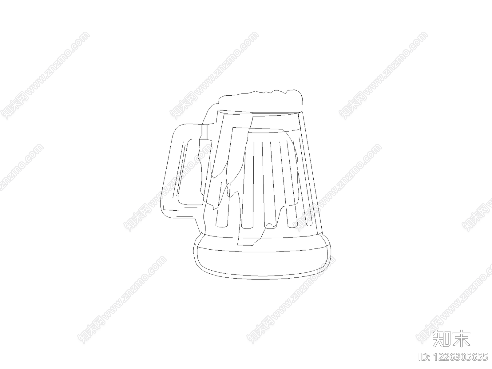 摆件cad施工图下载【ID:1226305655】