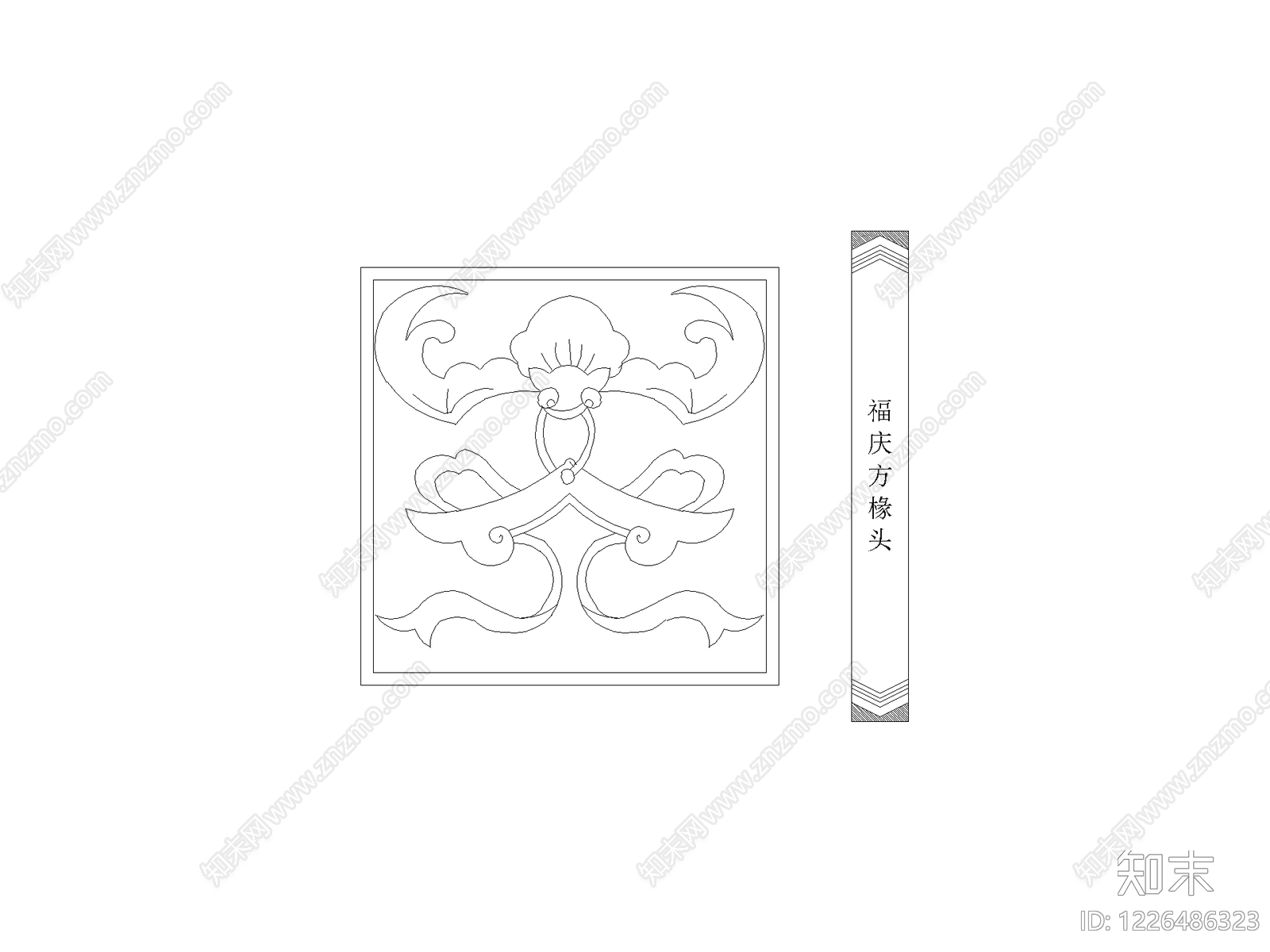 雕塑装饰构件CAD图纸