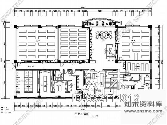 施工图宁波某中式风格瑜伽会所室内装修施工图含效果施工图下载【ID:632114013】