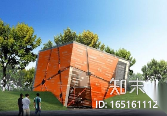 某广场的建筑小品-纪念品销售处2施工图下载【ID:165161112】