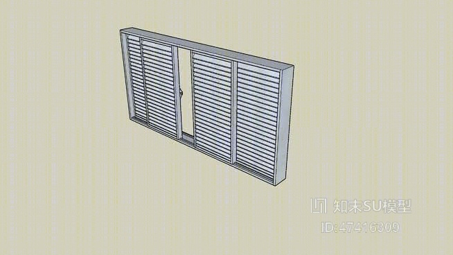 百叶窗SU模型下载【ID:617953419】