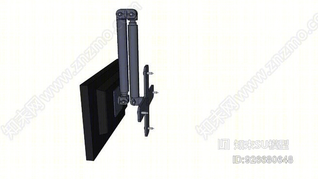 可伸缩监视器壁安装臂SU模型下载【ID:926680648】