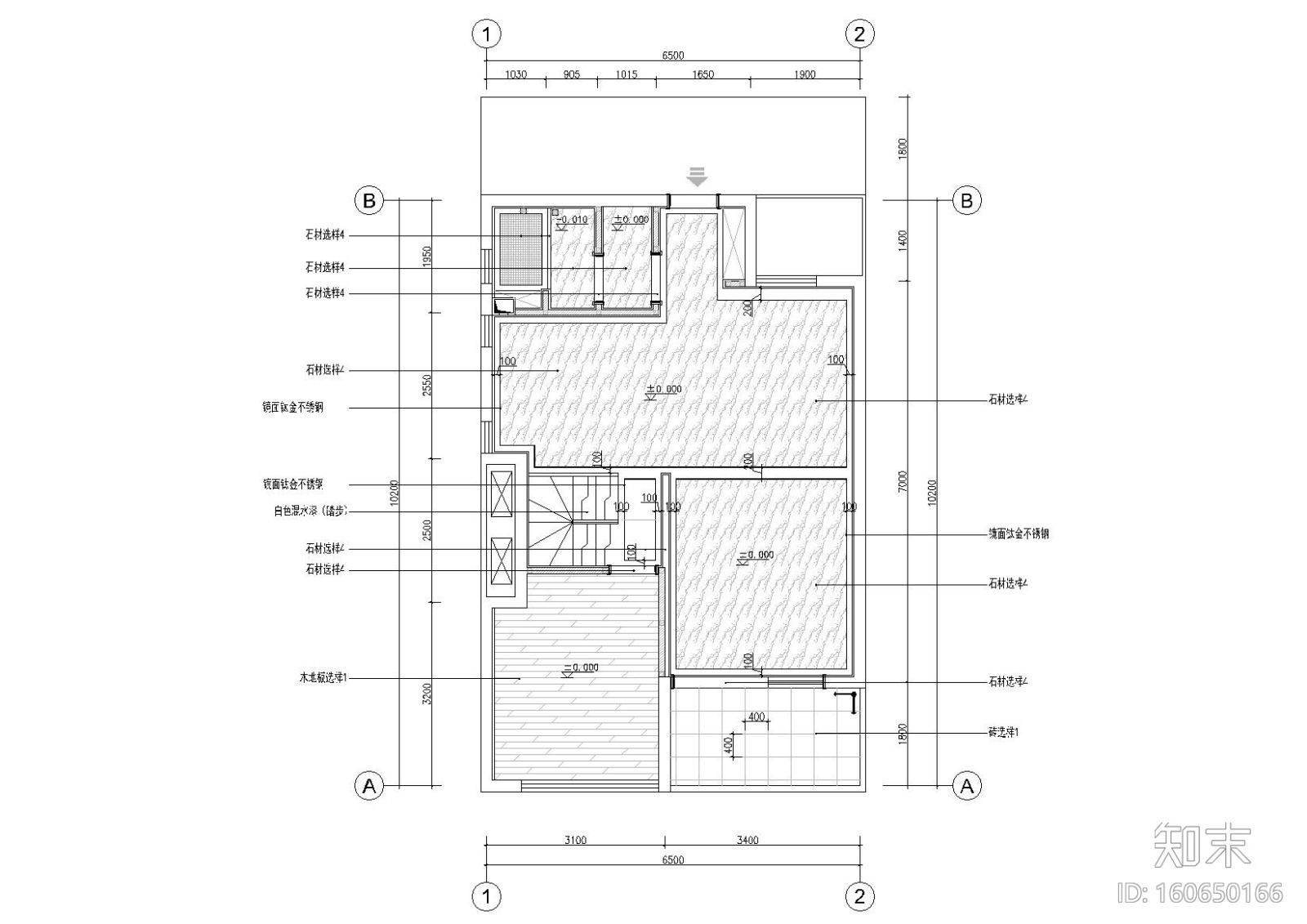 [福建]115㎡二层loft三居SOHO样板房​图纸施工图下载【ID:160650166】