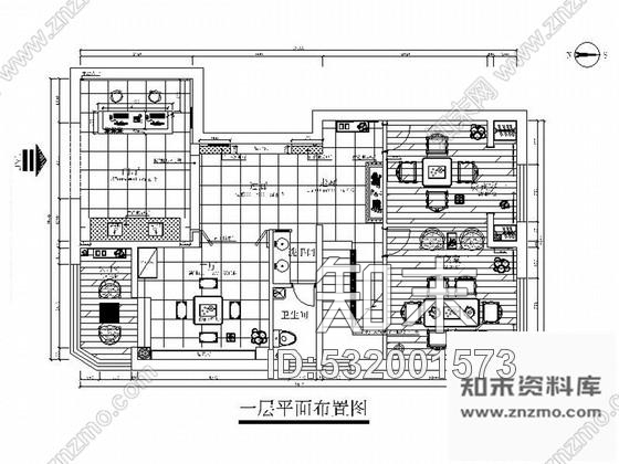 施工图精品新中式茶楼室内设计装修施工图施工图下载【ID:532001573】