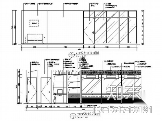 [深圳]首家上市现代股份制商业金融机构支行装修施工图cad施工图下载【ID:161716191】