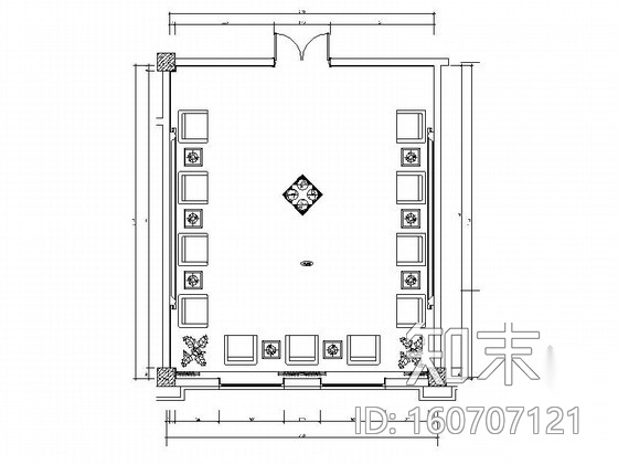 高速公路服务区综合楼贵宾接待室施工图（含效果）施工图下载【ID:160707121】