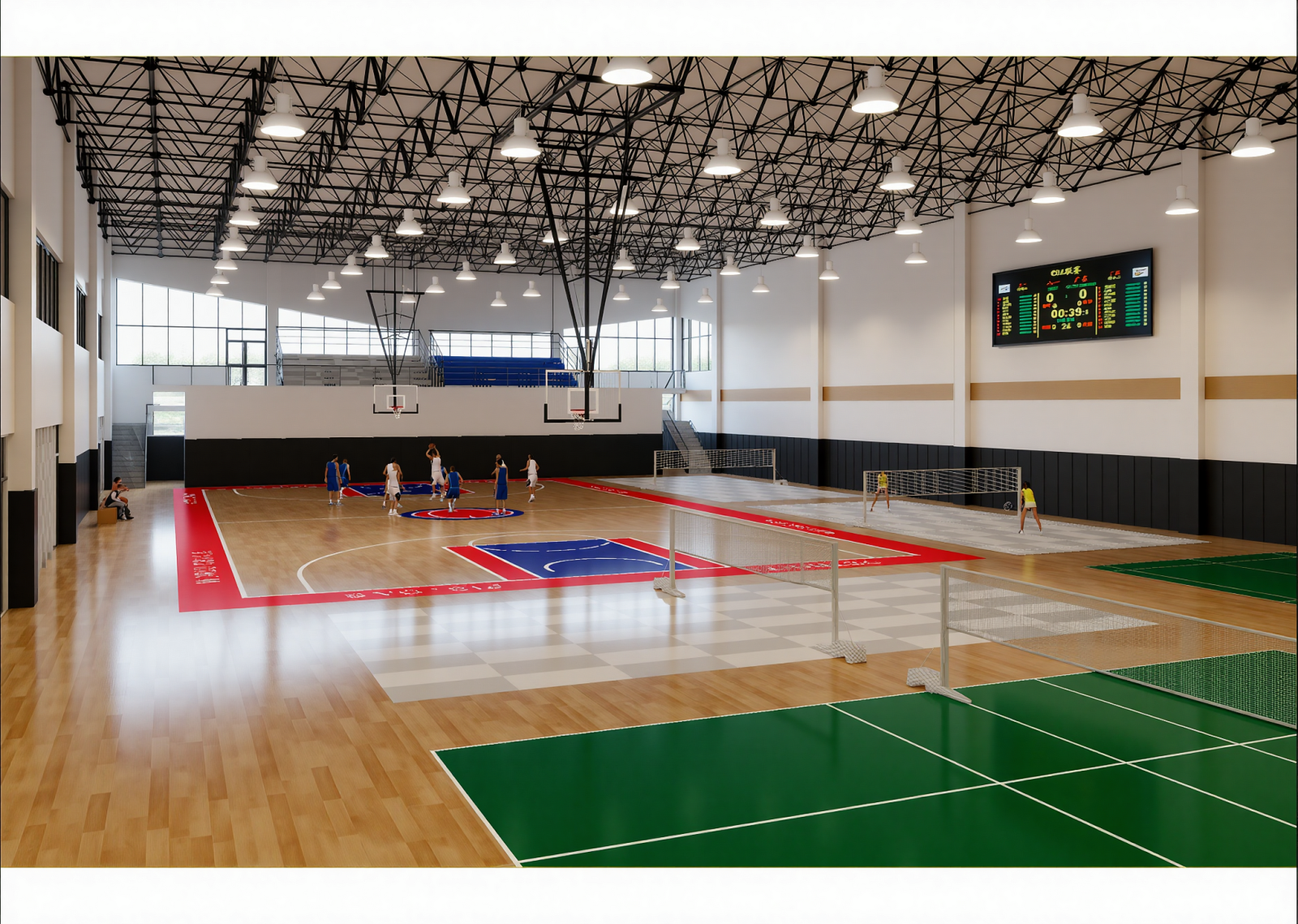 现代体育馆3D模型下载【ID:1215097511】