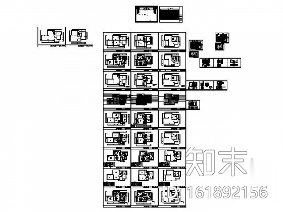 [广州]三层现代别墅设计方案图cad施工图下载【ID:161892156】