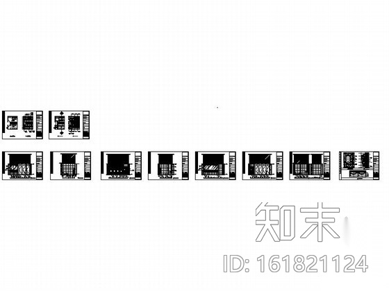 办公大厦气派洗手间室内装修图cad施工图下载【ID:161821124】