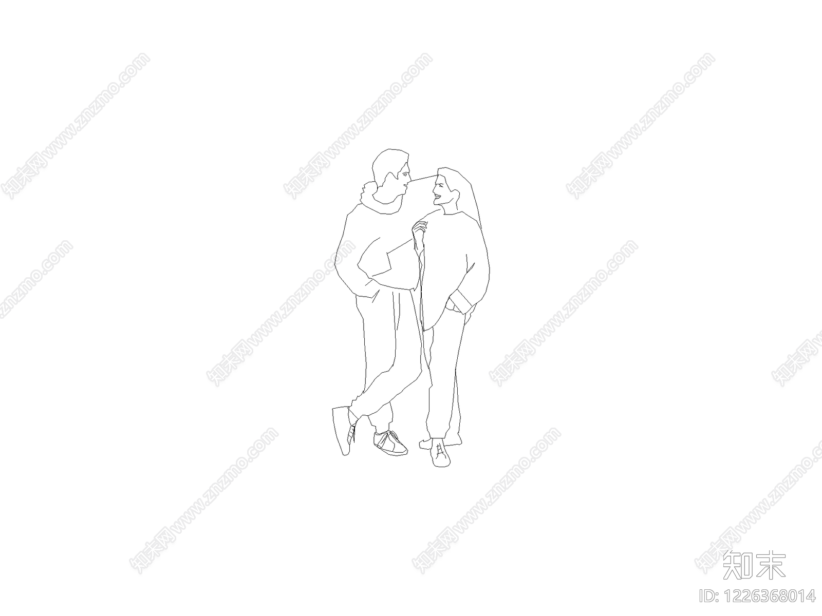 人物cad施工图下载【ID:1226368014】
