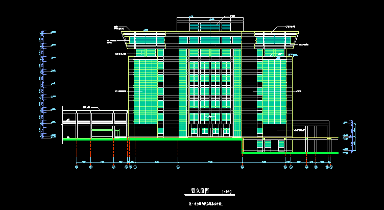 东南大学建筑设计院—济南大学图书馆建筑施工图cad施工图下载【ID:151540178】