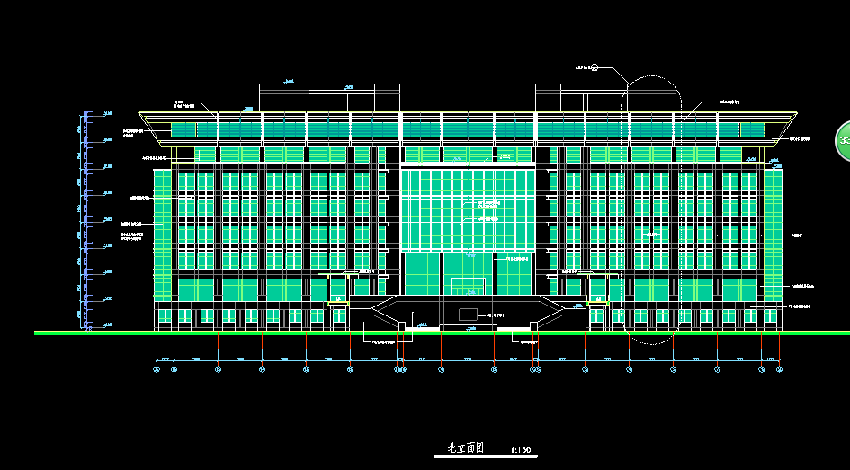 东南大学建筑设计院—济南大学图书馆建筑施工图cad施工图下载【ID:151540178】