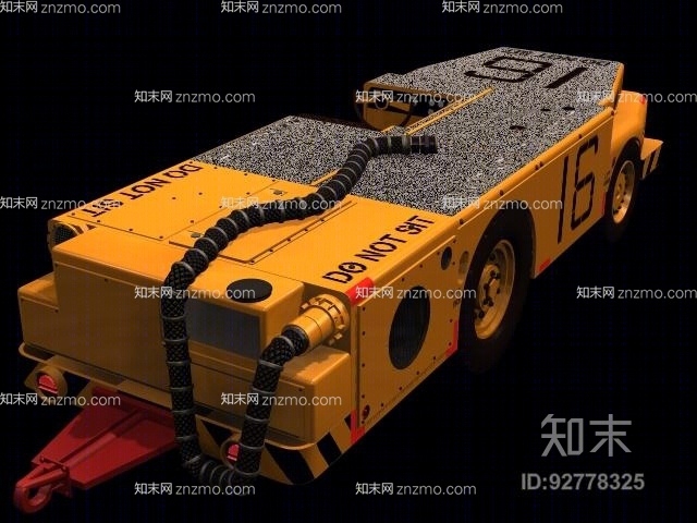 黄色消防车3D模型下载【ID:92778325】