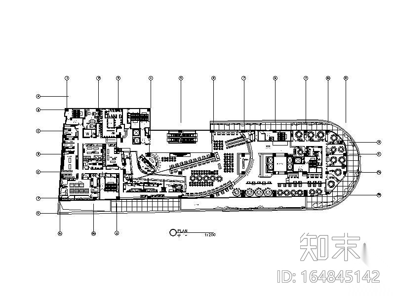 日式概念美食餐厅装修图(含实景)cad施工图下载【ID:164845142】