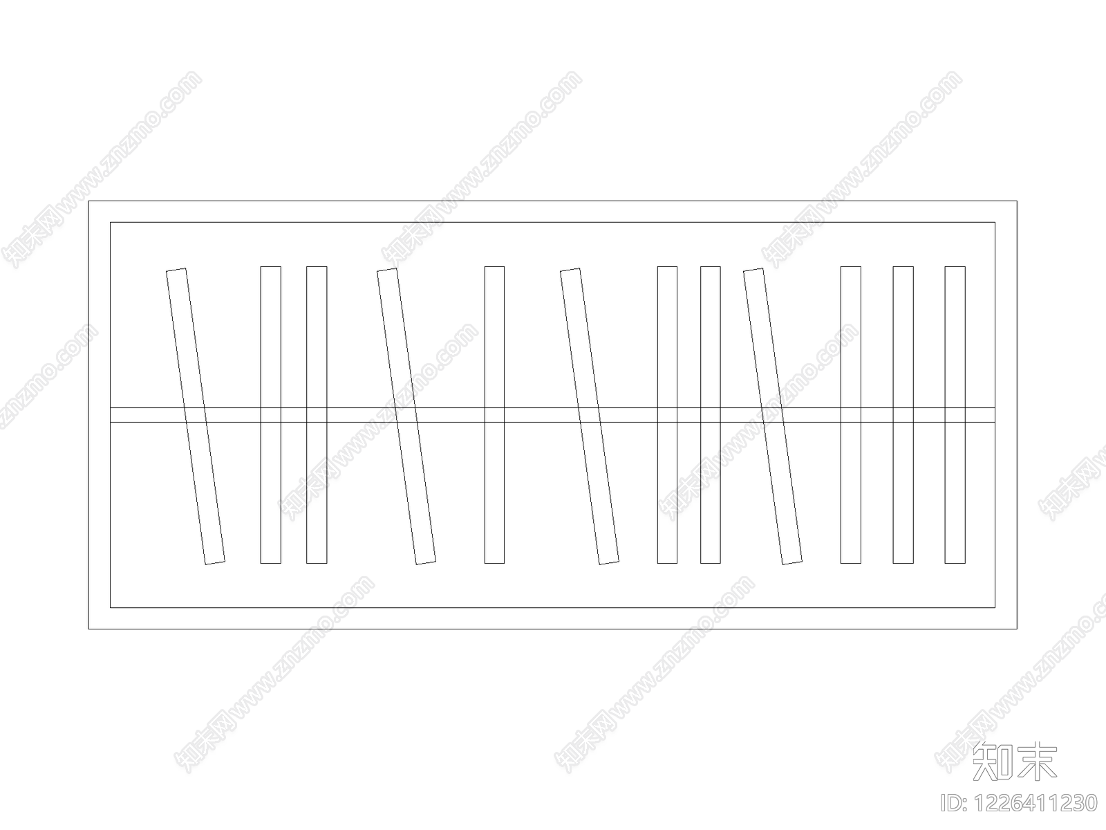 柜子平立面cad施工图下载【ID:1226411230】