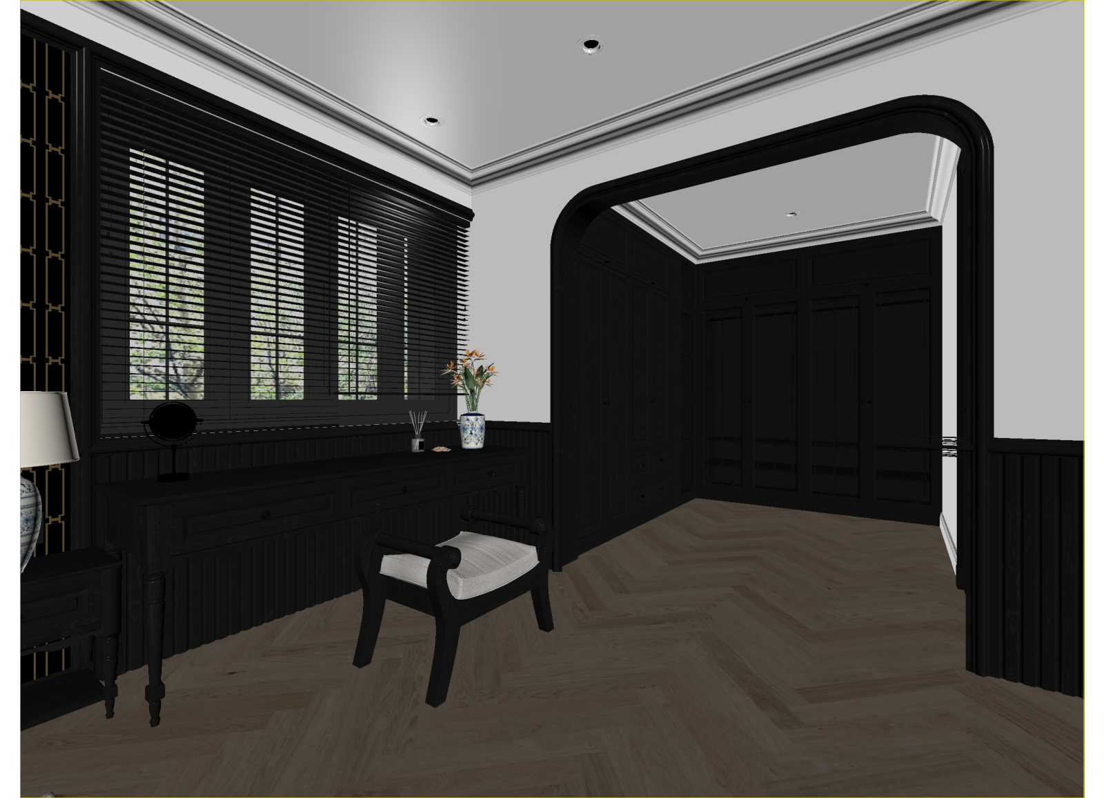 现代衣帽间3D模型下载【ID:1214753665】