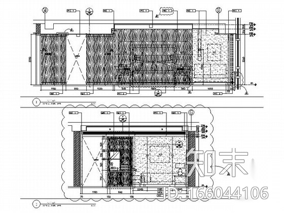 [北京]实力雄厚酒店高档现代风格标准客房室内装修施工图cad施工图下载【ID:166044106】