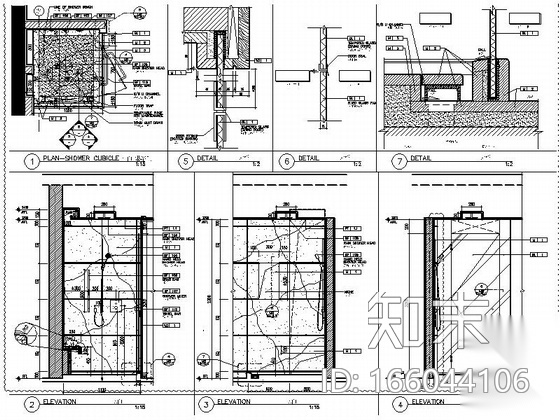 [北京]实力雄厚酒店高档现代风格标准客房室内装修施工图cad施工图下载【ID:166044106】