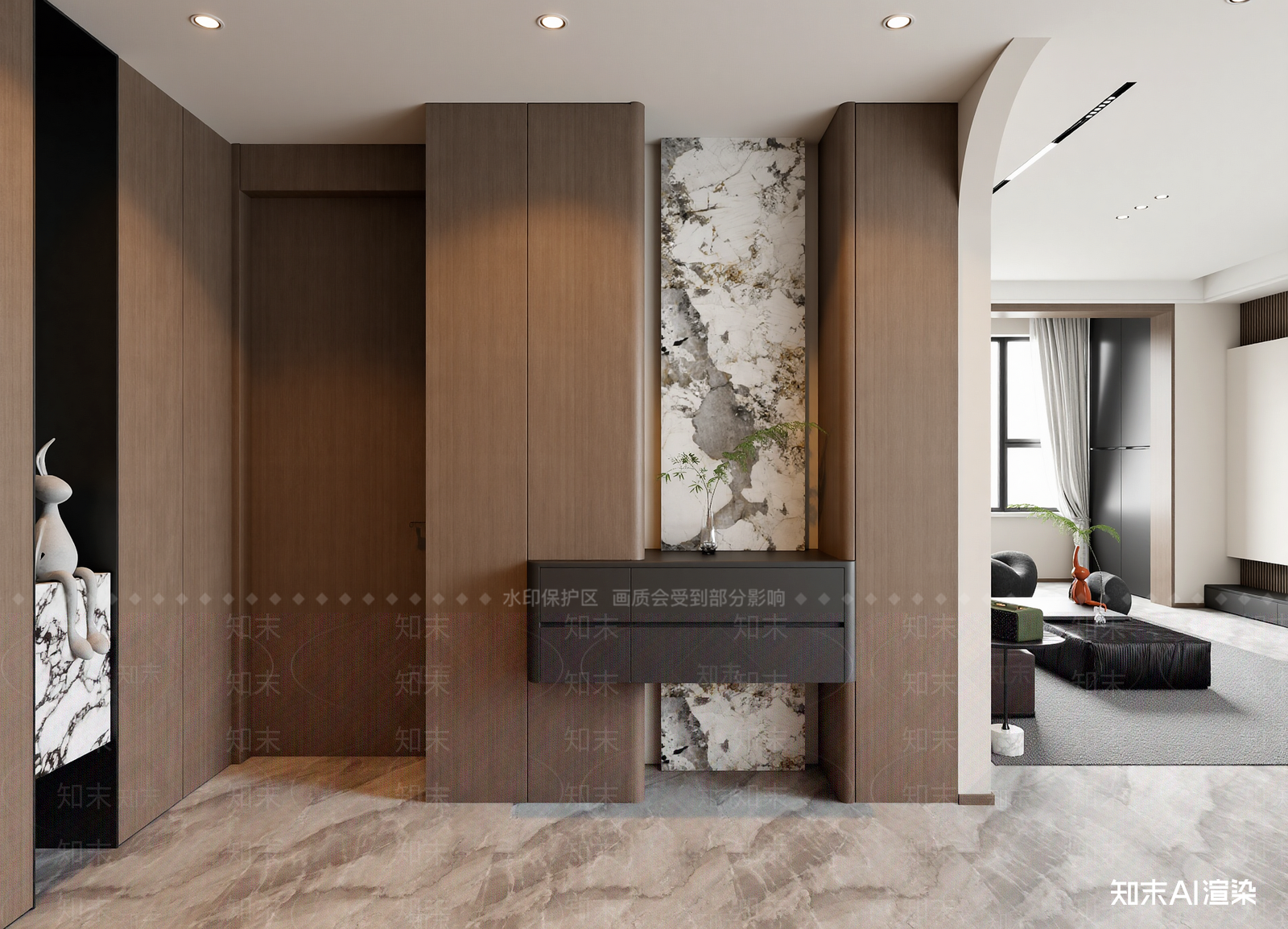现代玄关3D模型下载【ID:1221800688】