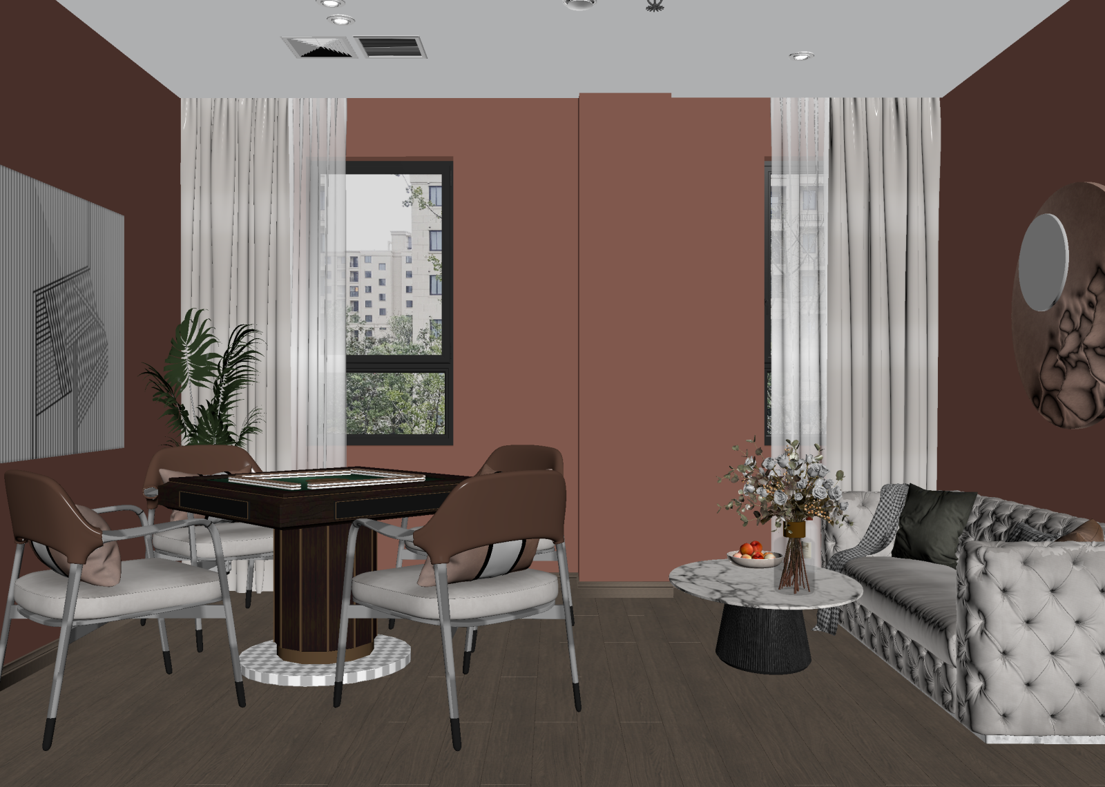 现代客餐厅3D模型下载【ID:1214705702】