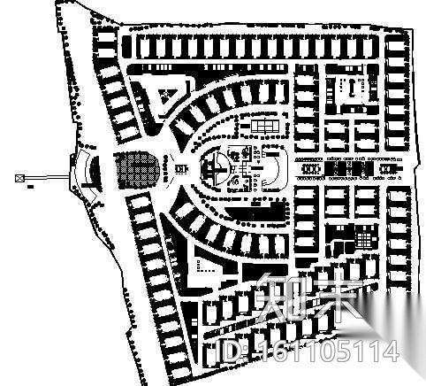 某小区总体规划方案cad施工图下载【ID:161105114】