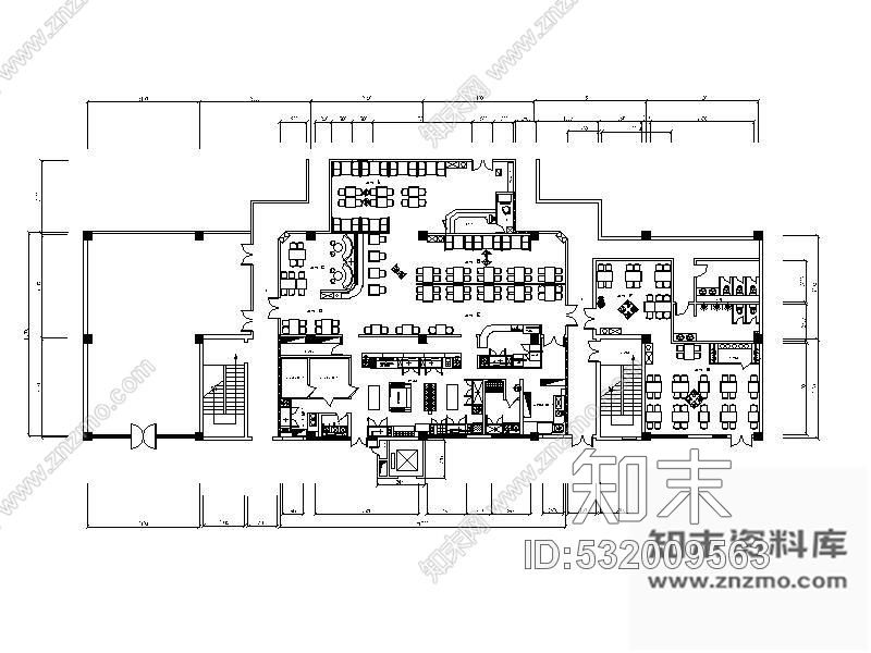 施工图某西餐厅设计装修图cad施工图下载【ID:532009563】