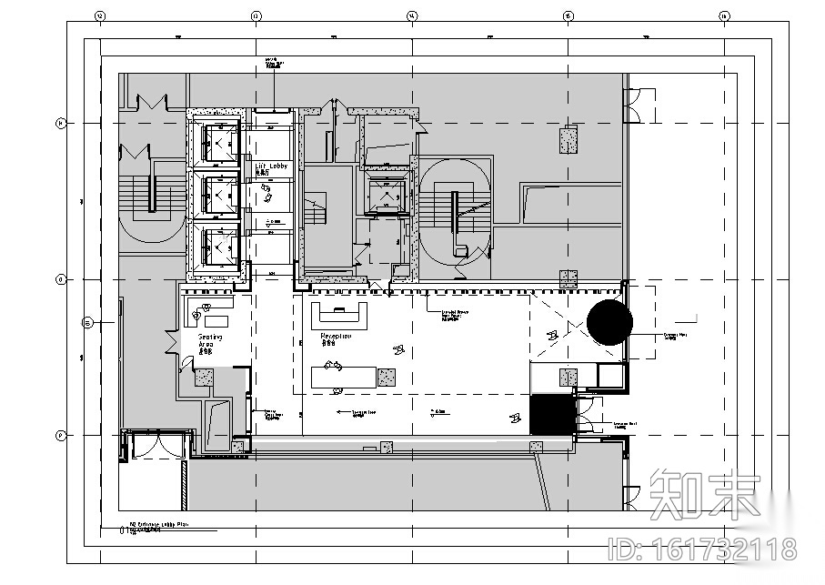 [上海]外滩国际金融服务中心办公室内装CAD施工图+方案文...cad施工图下载【ID:161732118】