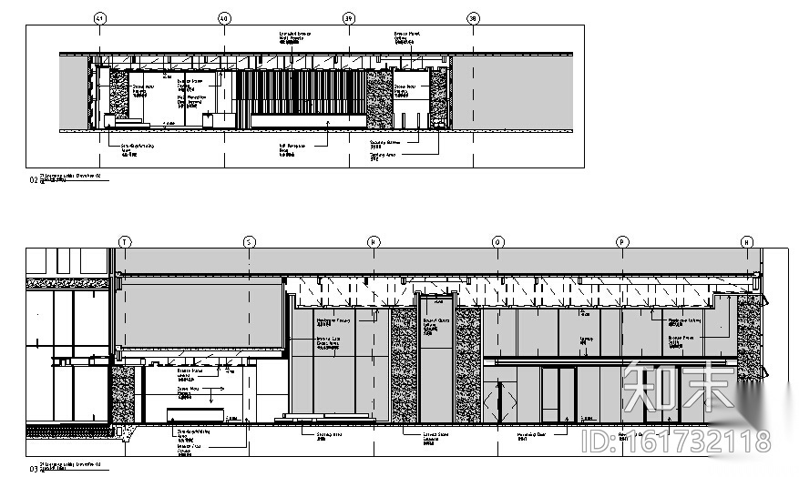 [上海]外滩国际金融服务中心办公室内装CAD施工图+方案文...cad施工图下载【ID:161732118】