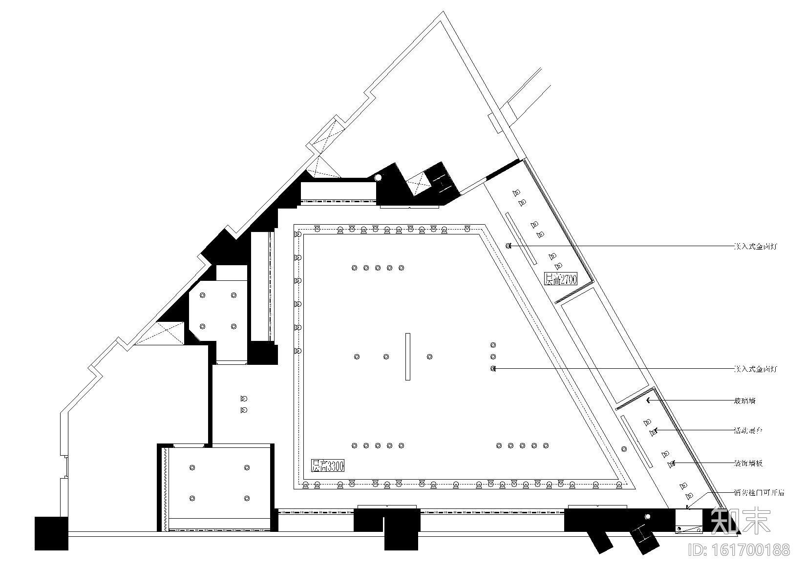 [江苏]南京绿地广场某商场专卖店施工图cad施工图下载【ID:161700188】