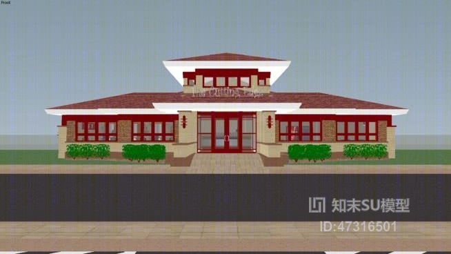 尖端发型工作室-全套家具SU模型下载【ID:47316501】