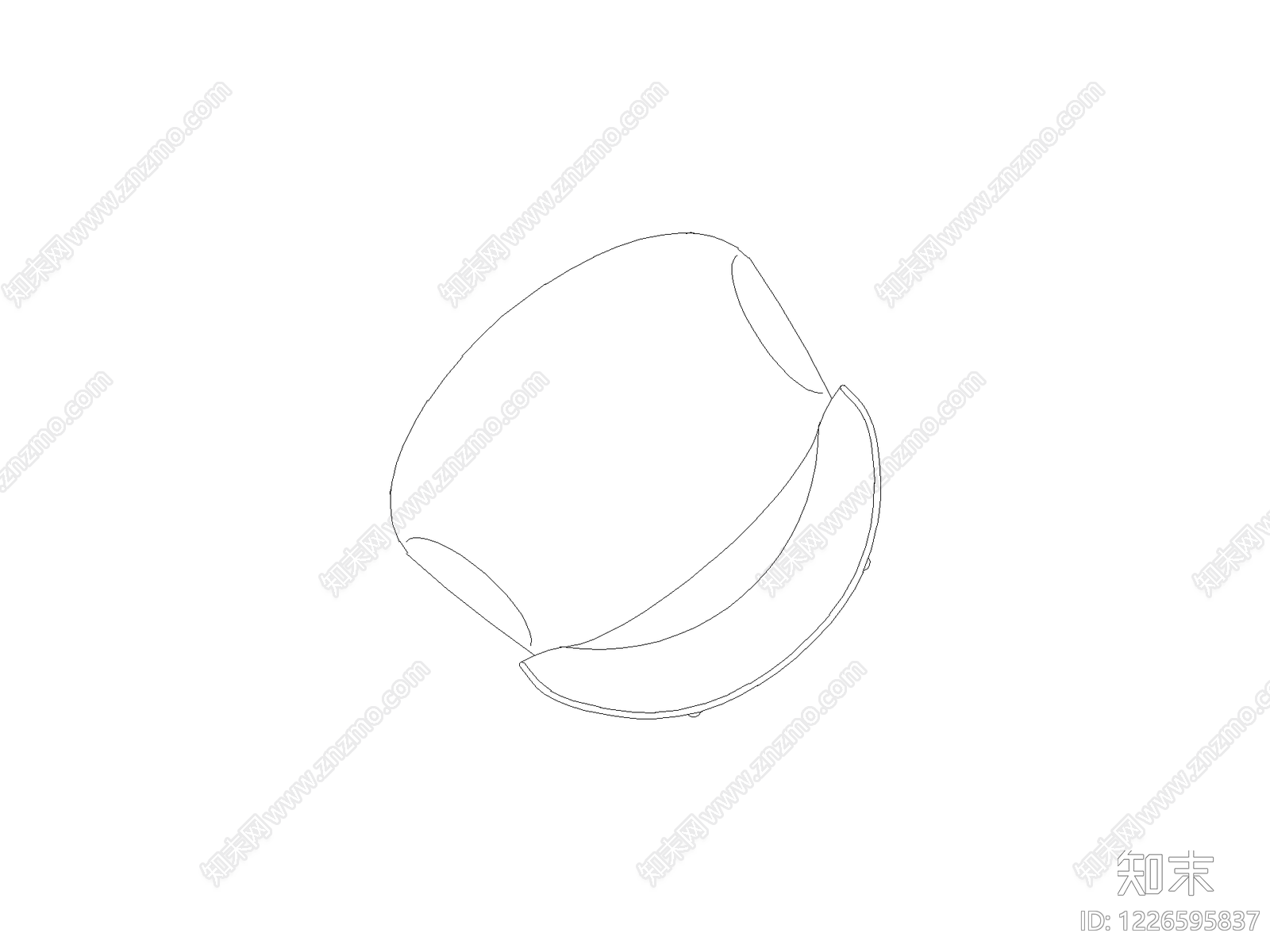 沙发cad施工图下载【ID:1226595837】