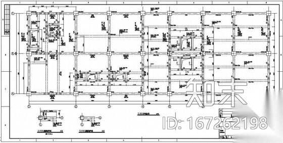 新疆某三层框架氯气液化厂房结构设计图cad施工图下载【ID:167262198】