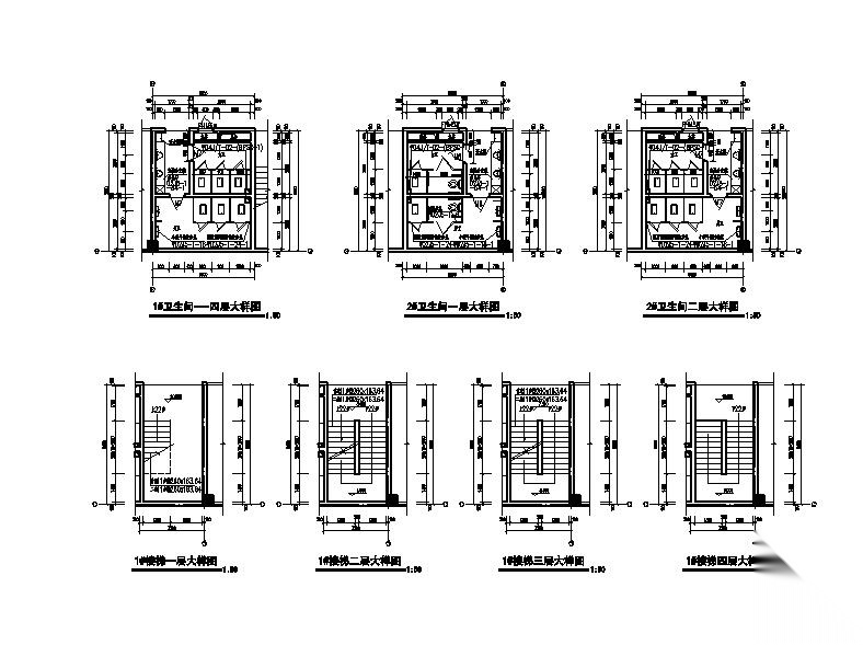 [宁夏]四层框架结构全套高密度4S汽车店建筑施工图施工图下载【ID:151454163】