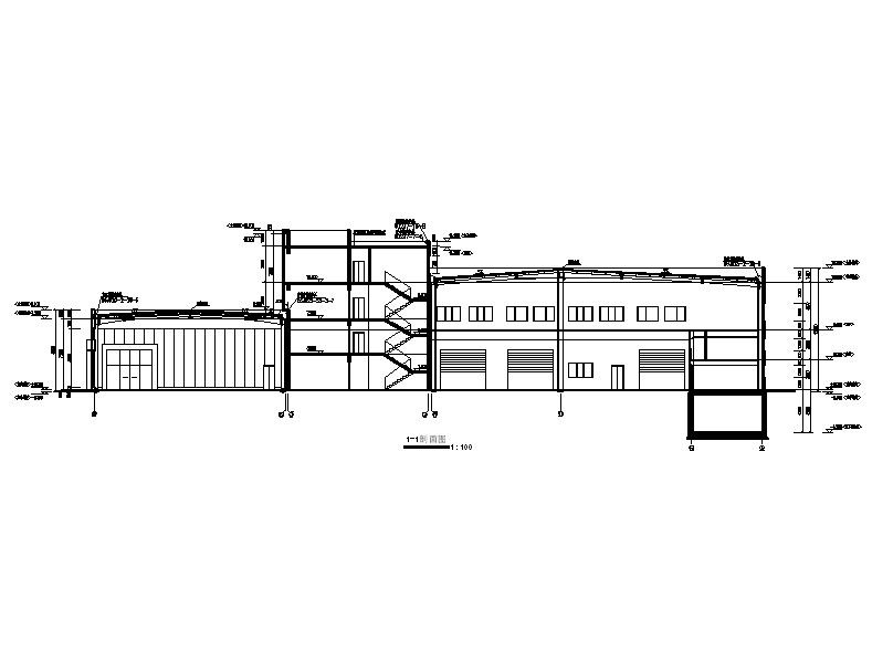 [宁夏]四层框架结构全套高密度4S汽车店建筑施工图施工图下载【ID:151454163】