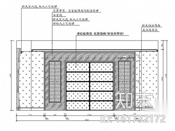 [山西]古典三层别墅装饰装修图（含效果）cad施工图下载【ID:161732172】