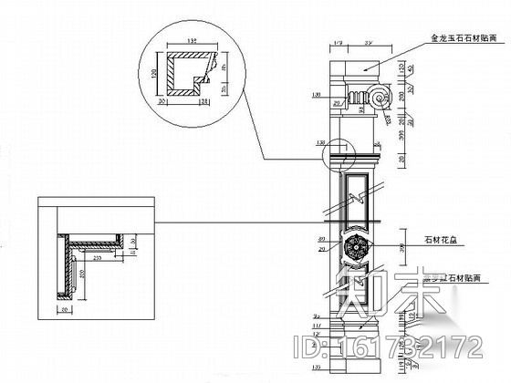 [山西]古典三层别墅装饰装修图（含效果）cad施工图下载【ID:161732172】