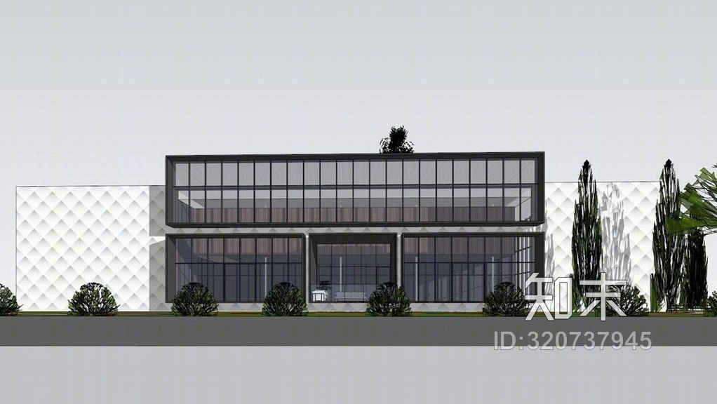 现代售楼处SU模型下载【ID:320737945】