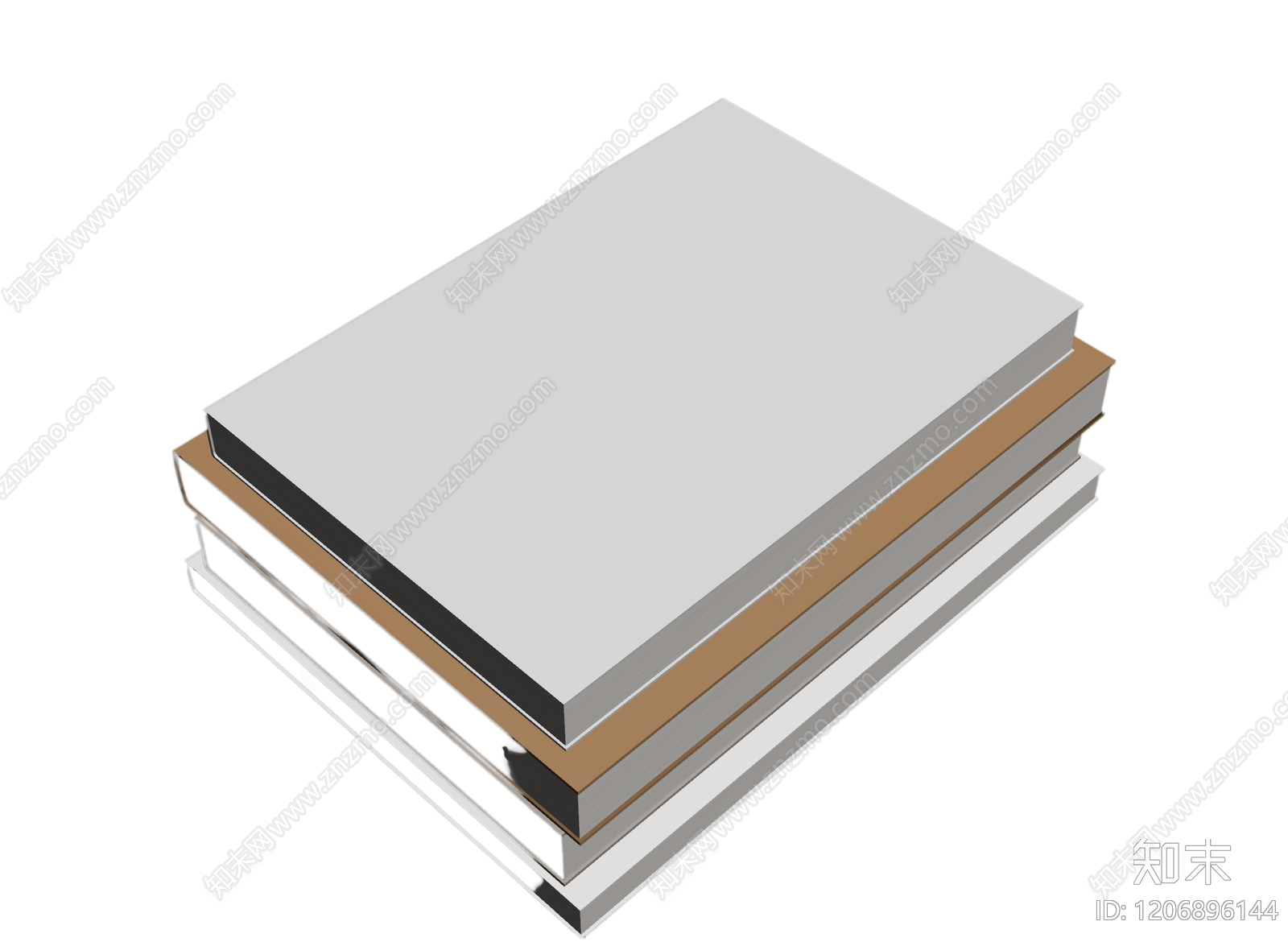 堆叠书籍组合3D模型下载【ID:1206896144】