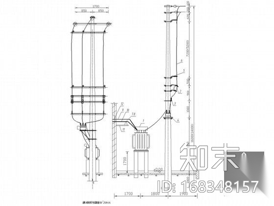 变配电工程高低压完整配电图纸cad施工图下载【ID:168348157】