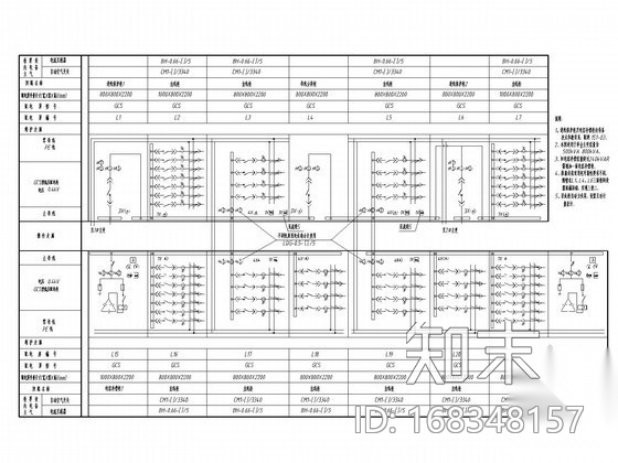 变配电工程高低压完整配电图纸cad施工图下载【ID:168348157】