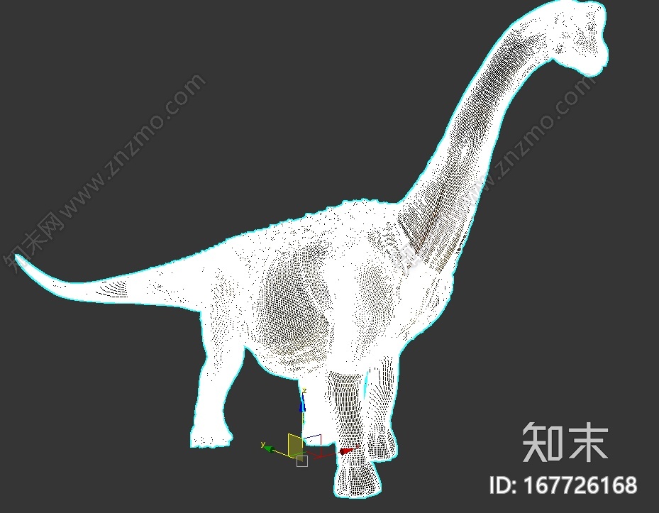 影视级腕龙带走路动画CG模型下载【ID:167726168】